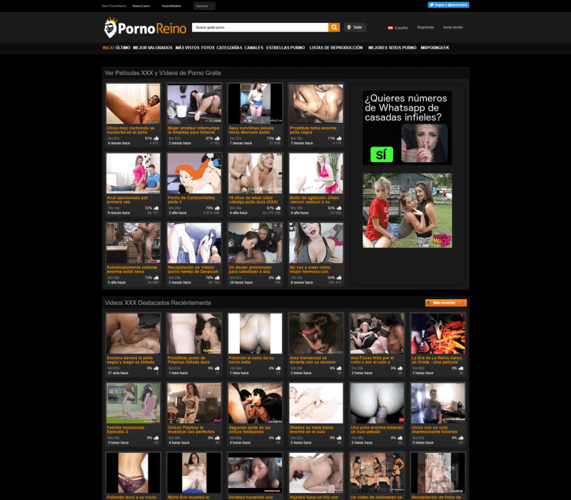 Pornoreino review - Spanish porn sites